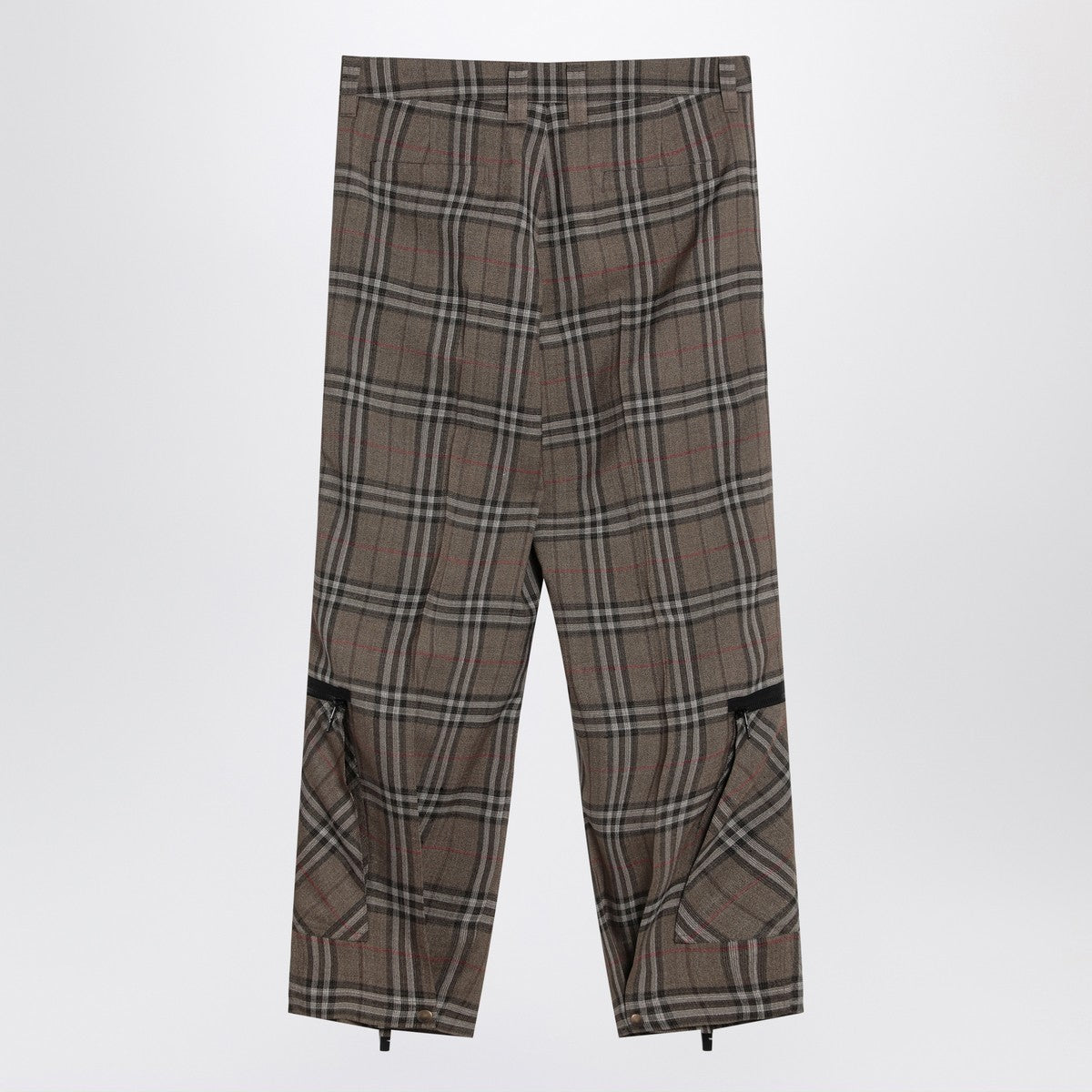 Burberry Cargo pants check pattern in silk blend Burberry