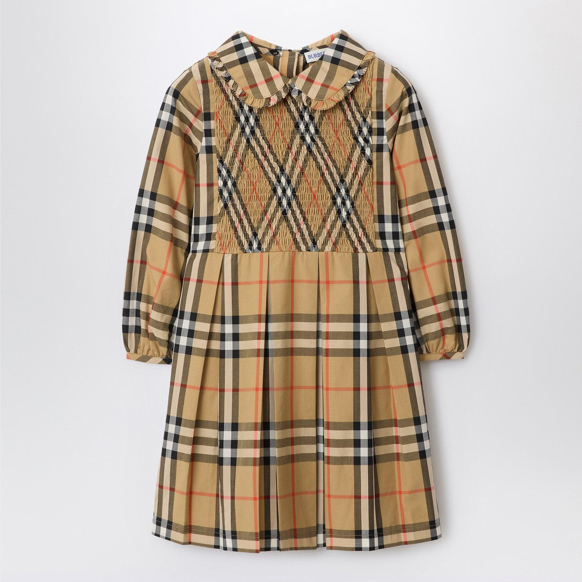 Burberry Check-pattern dress in cotton poplin Burberry