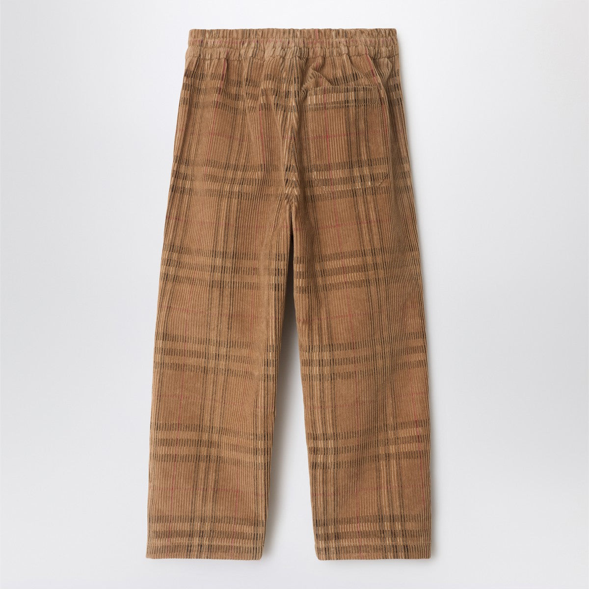 Burberry Check-pattern trousers in corduroy Burberry