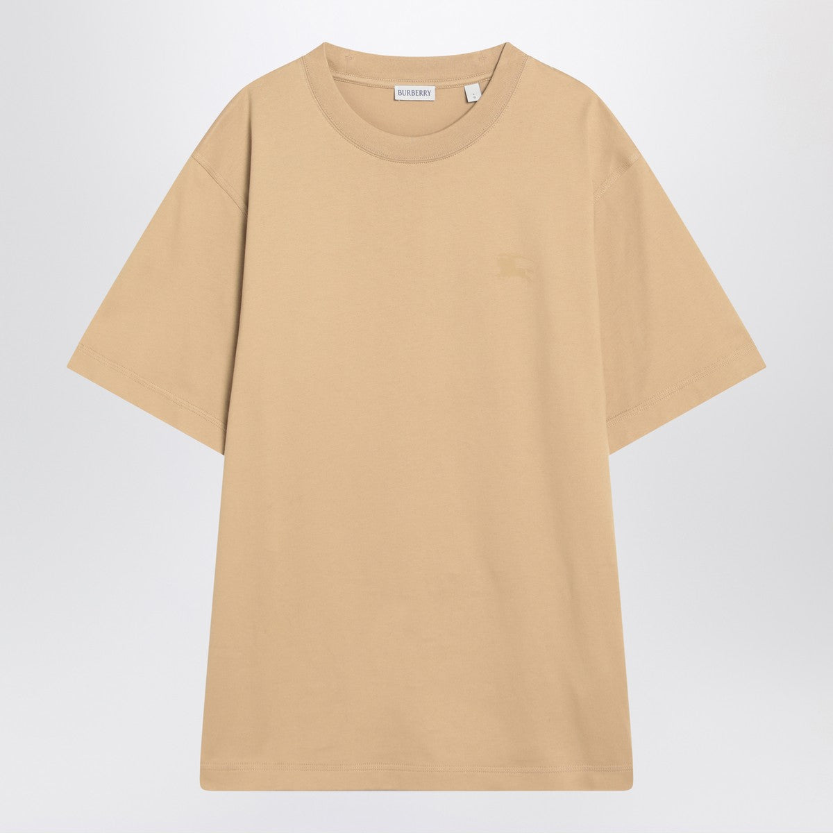 Burberry Beige short-sleeved T-shirt with EKD print Burberry