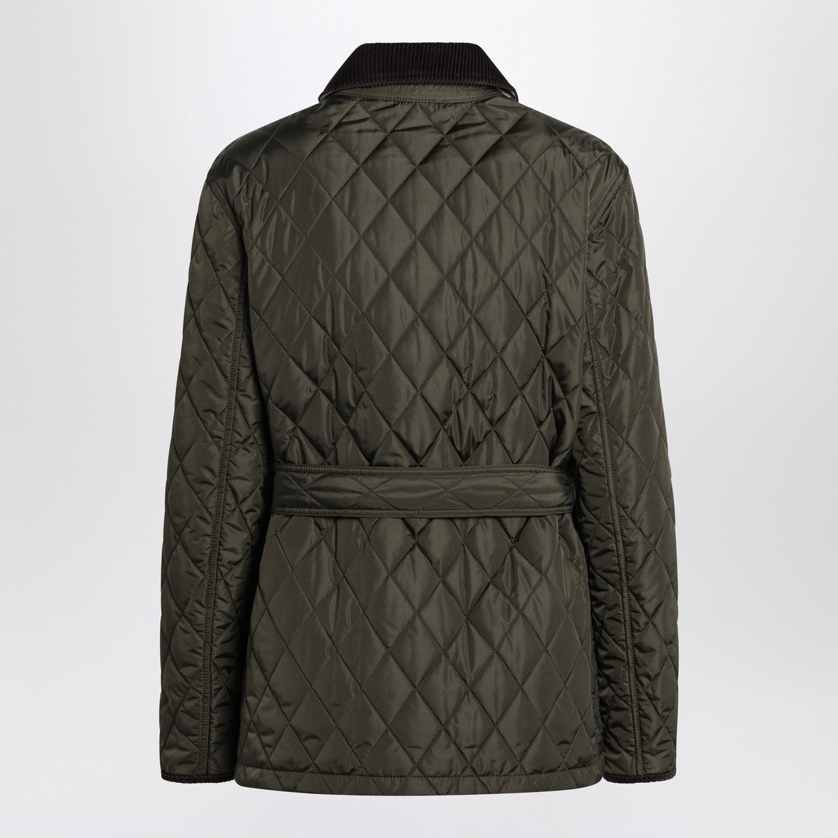 Burberry Dark green quilted nylon jacket Burberry