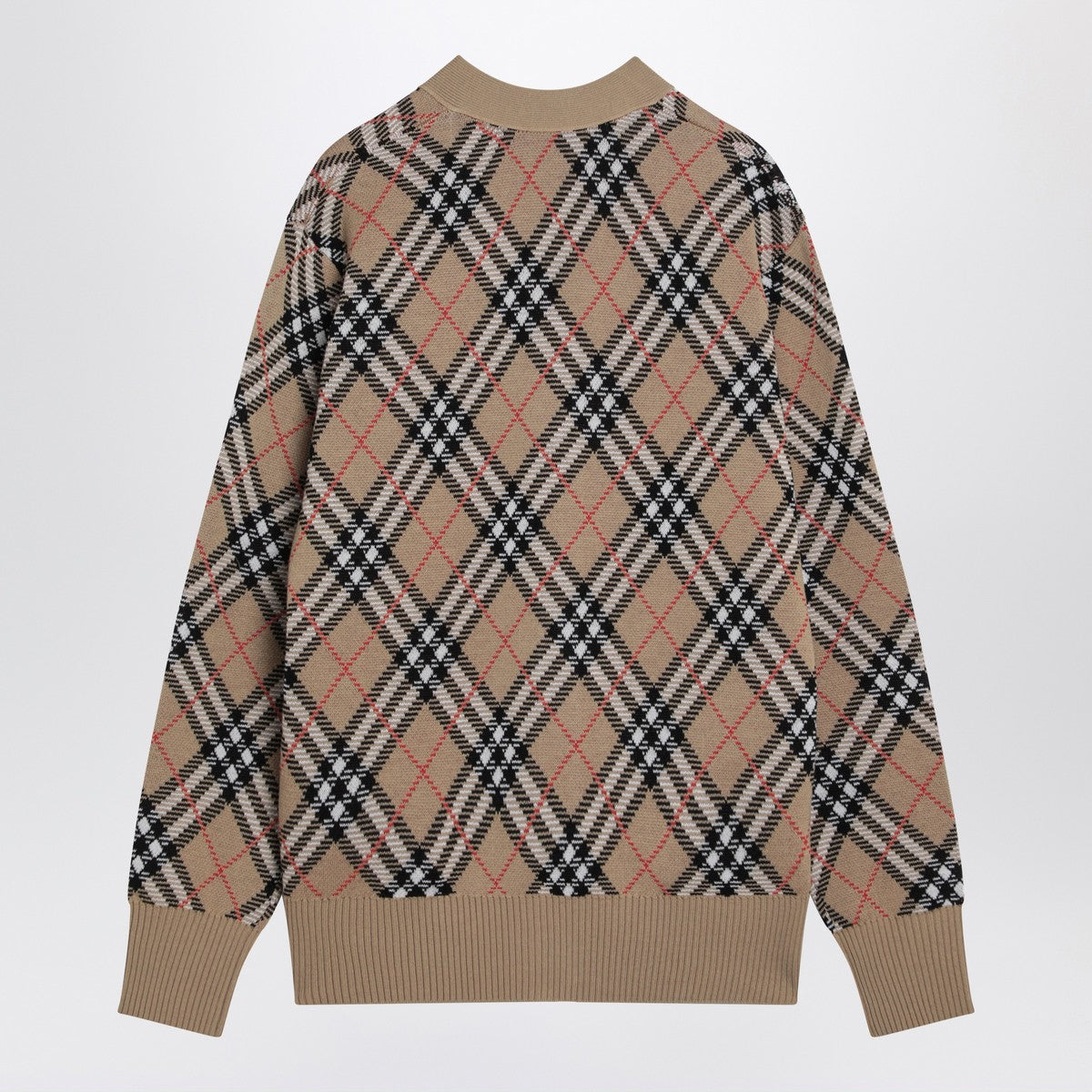 Burberry Wool and mohair blend check cardigan Burberry