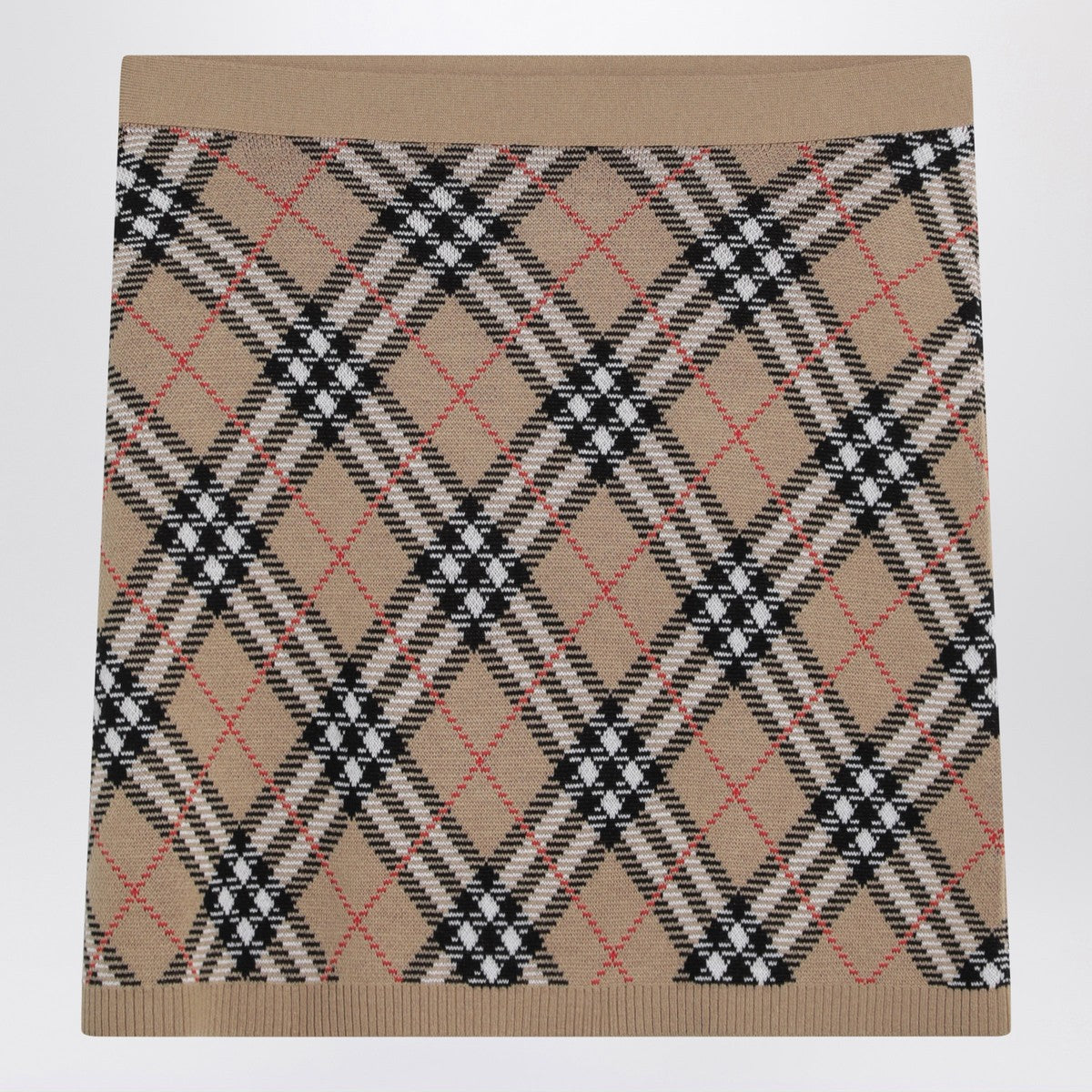 Burberry Wool and mohair blend check mini skirt Burberry