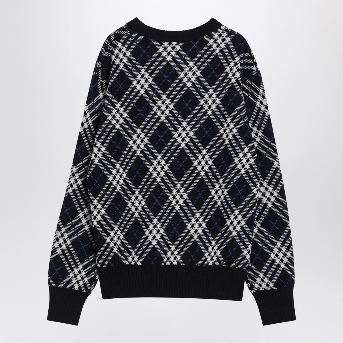 Burberry Check-pattern wool blend sweater Burberry