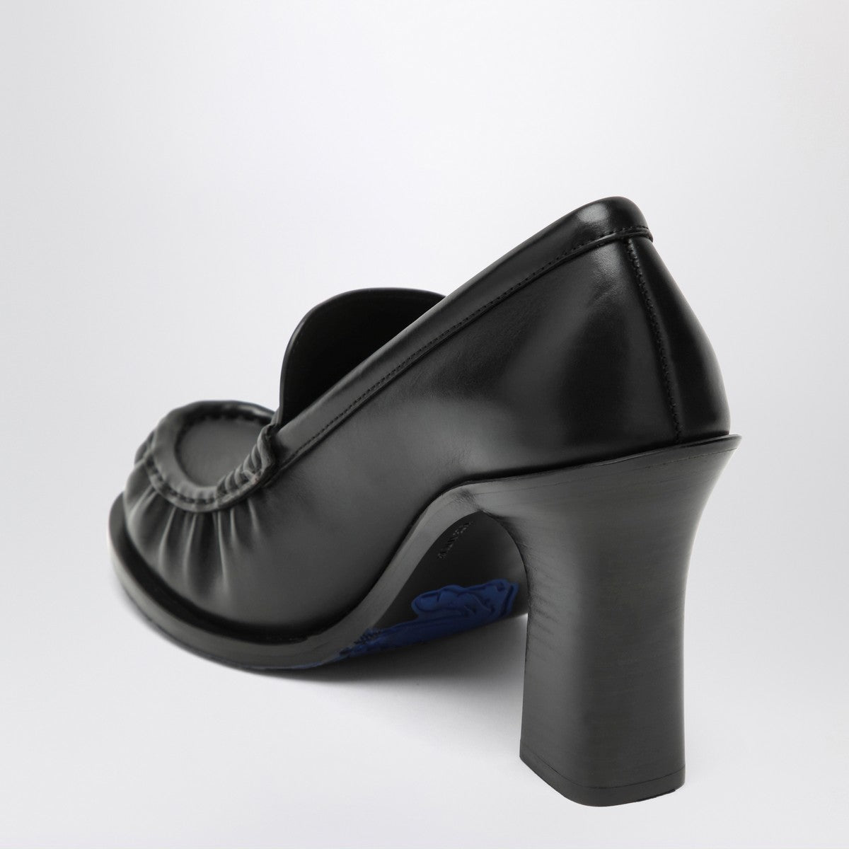 Burberry Cadet black leather loafers with heel Burberry