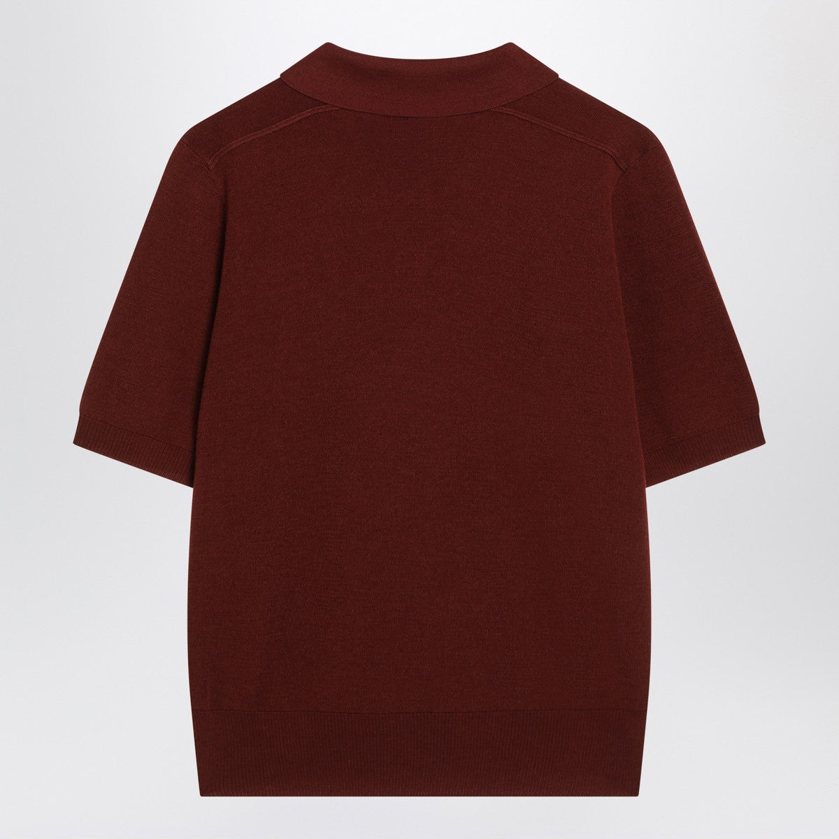 Burberry Bordeaux wool polo shirt Burberry