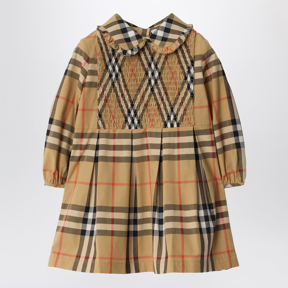 Burberry Check-pattern dress in cotton poplin Burberry