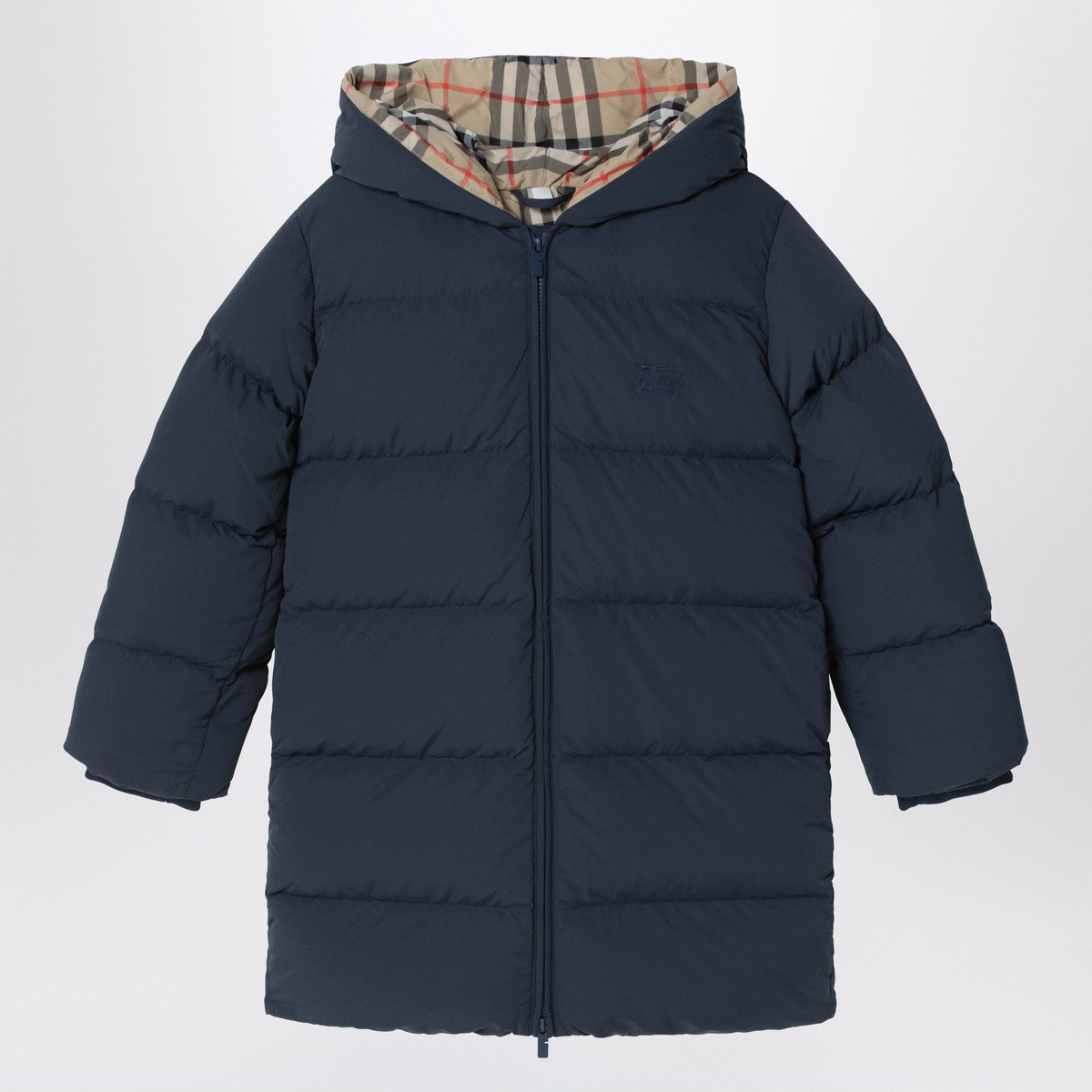 Burberry Blue down jacket with hood Burberry