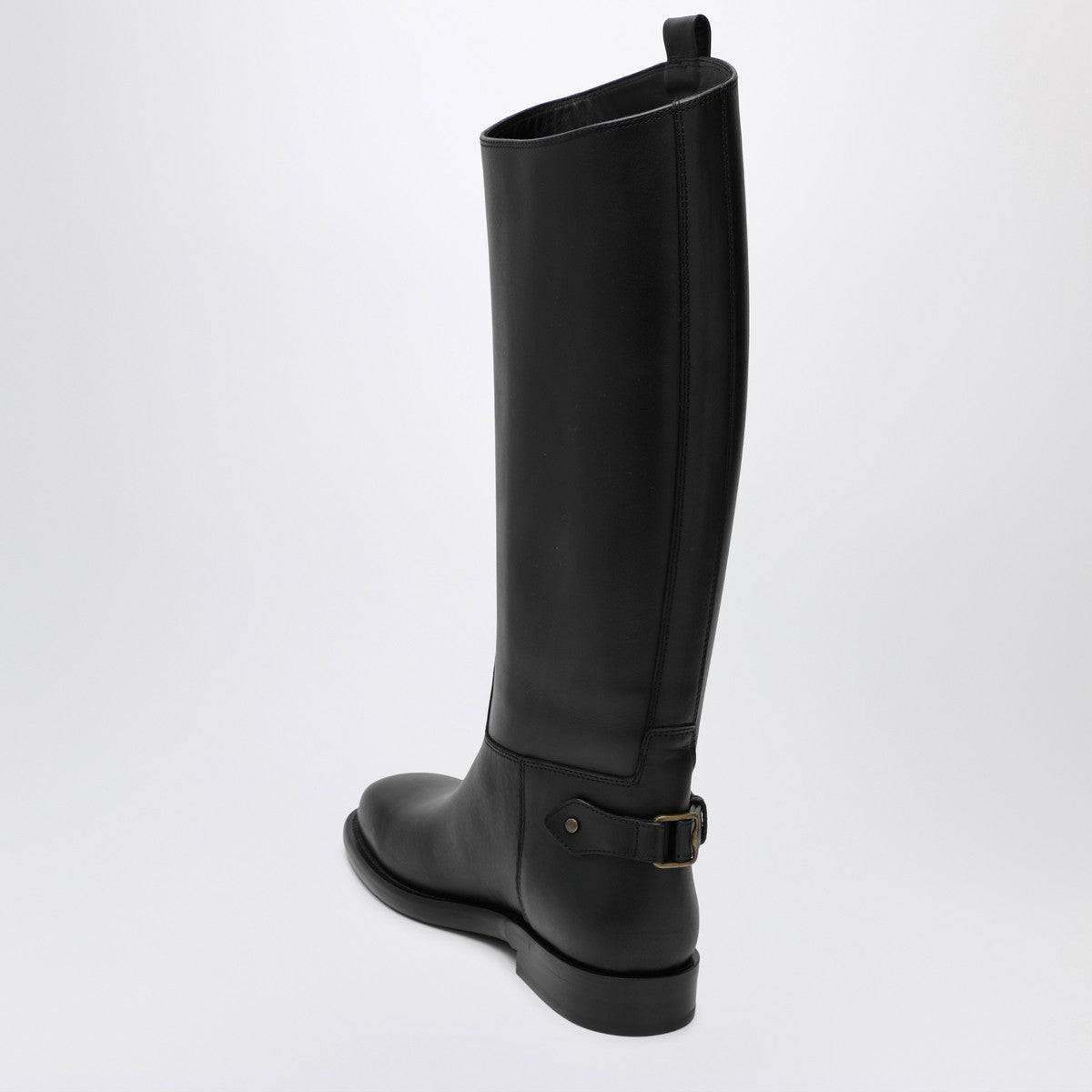 Burberry Black Cavalier leather boots Burberry