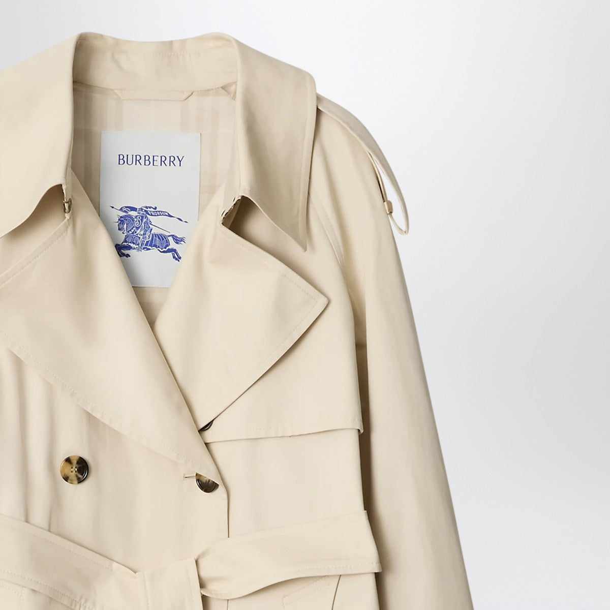 Burberry Light beige cotton Fitzrovia trench coat Burberry