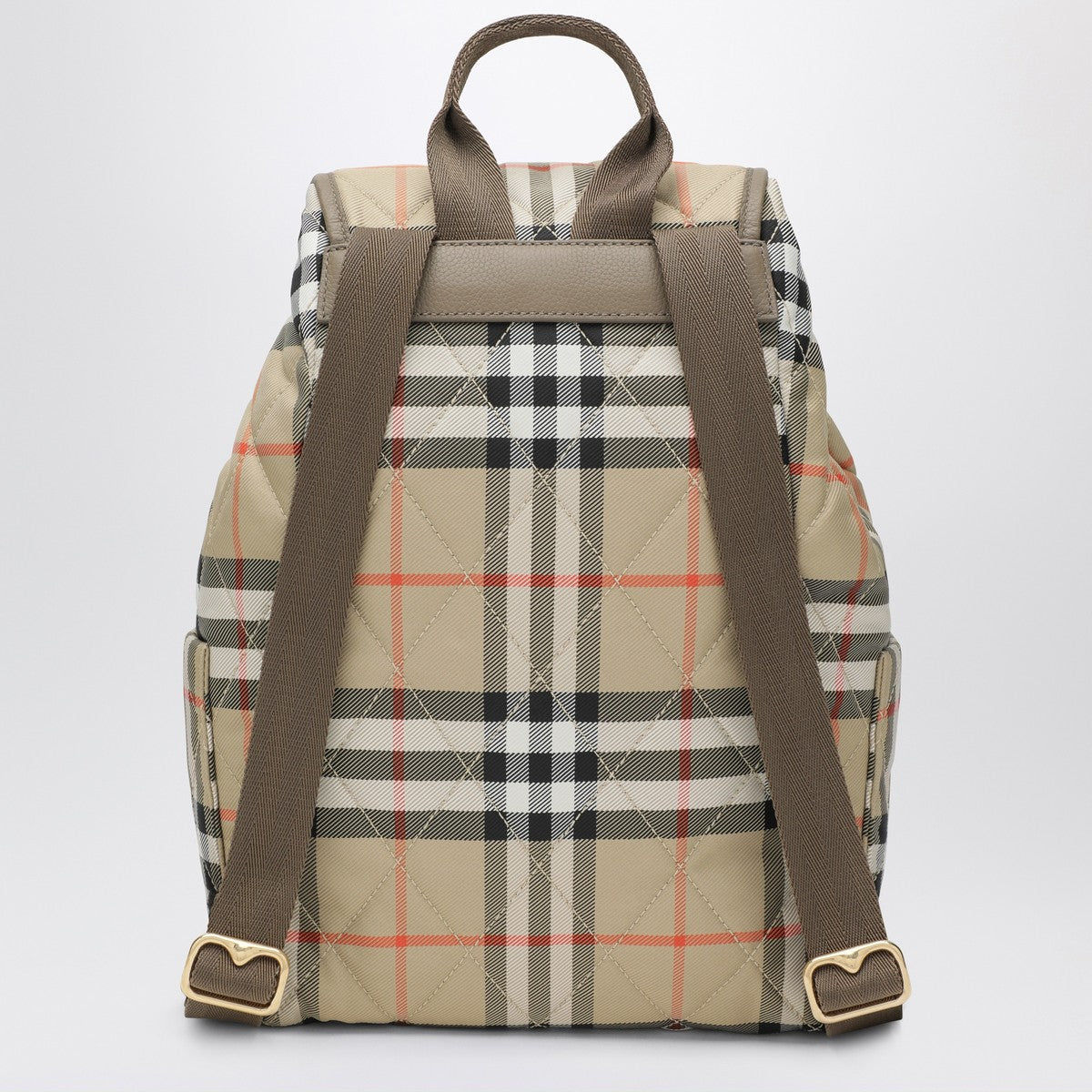 Burberry Beige Check Horseshoe backpack Burberry