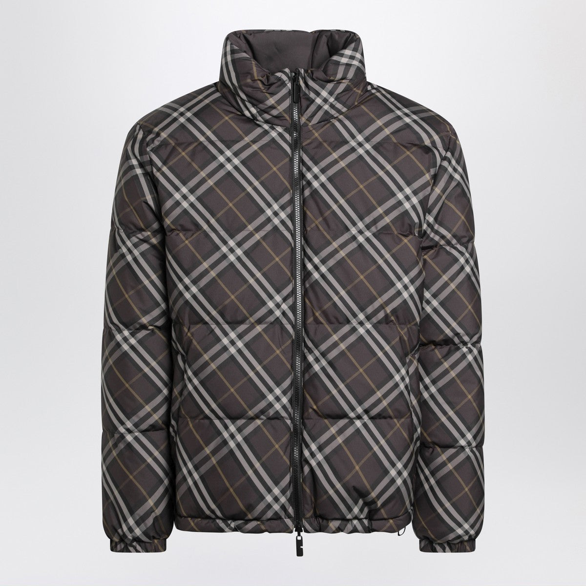 Burberry Brown reversible down jacket with Check pattern Burberry