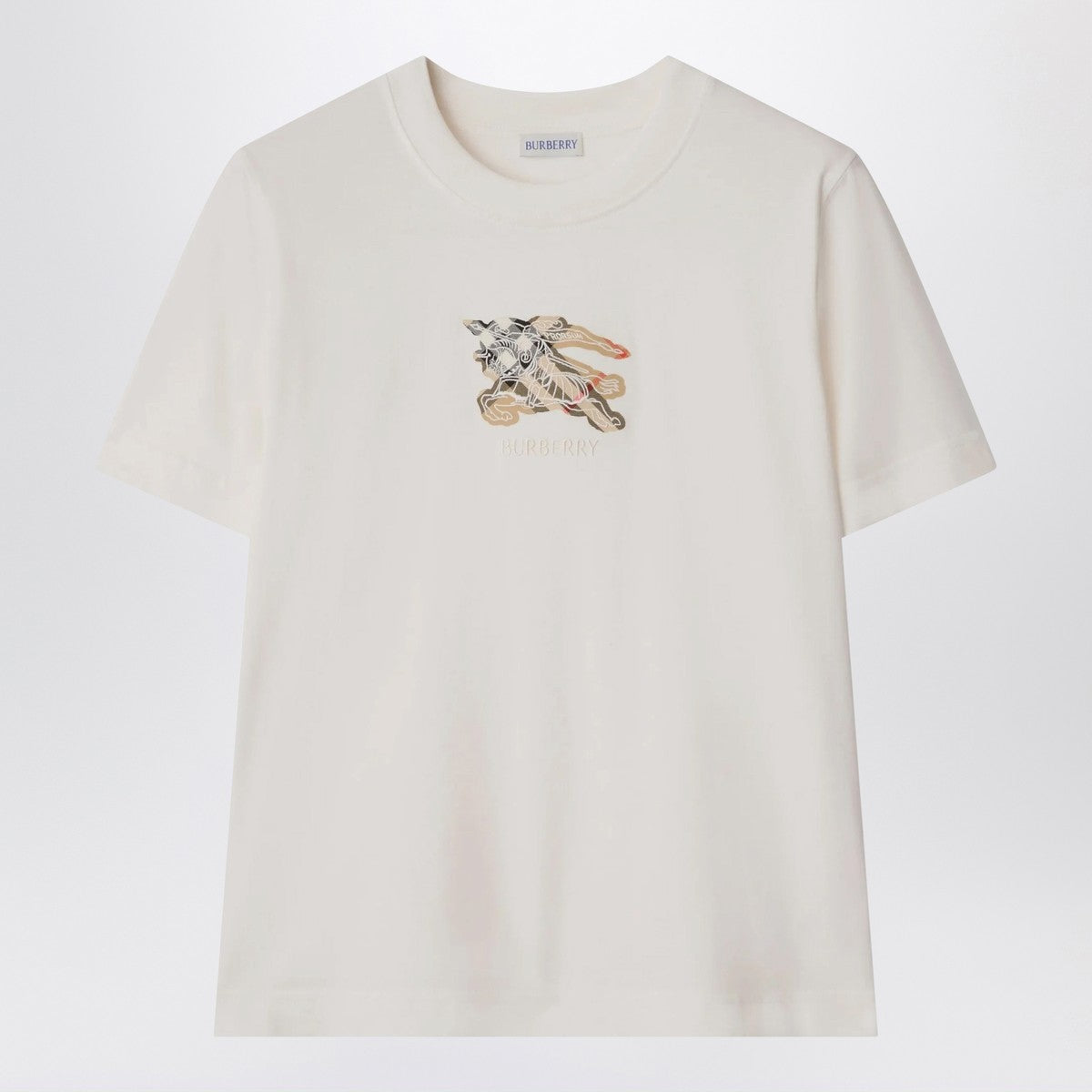 Burberry White T-shirt with EKD Burberry