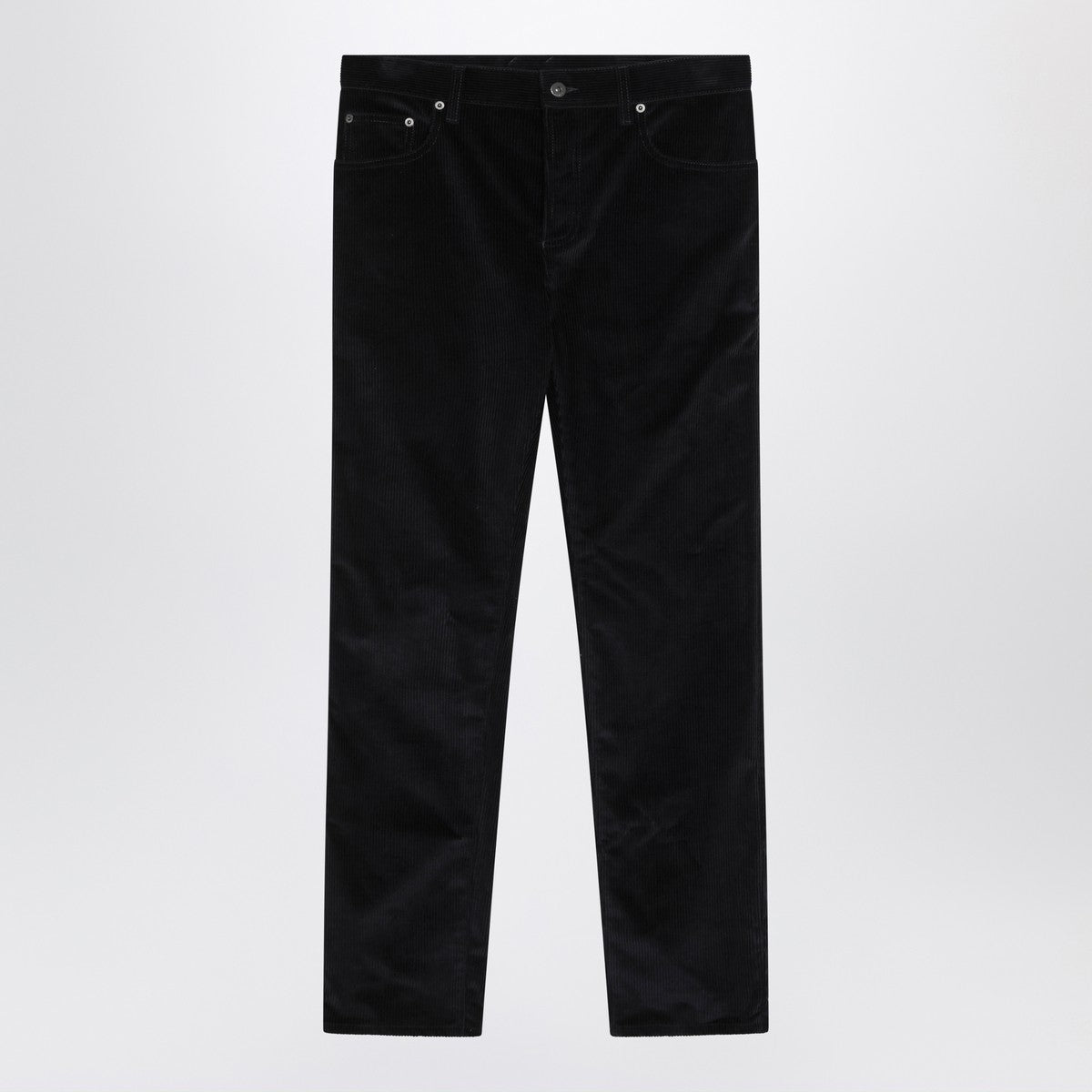 Burberry Dark blue cotton corduroy trousers Burberry