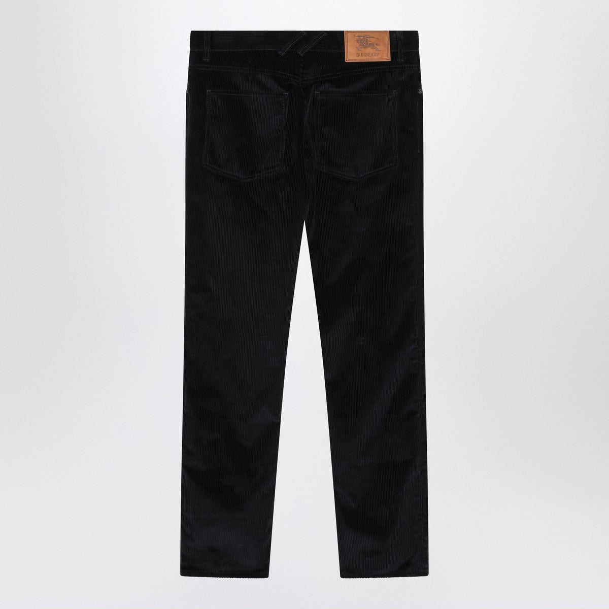 Burberry Dark blue cotton corduroy trousers Burberry