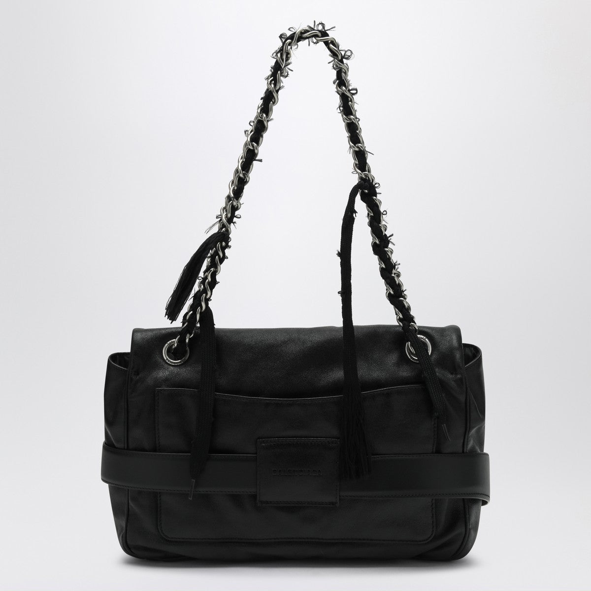 Balenciaga Medium black leather shoulder bag Modu Balenciaga