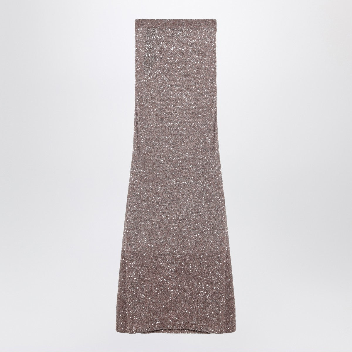 Balenciaga Light brown/silver maxi skirt with sequins Balenciaga