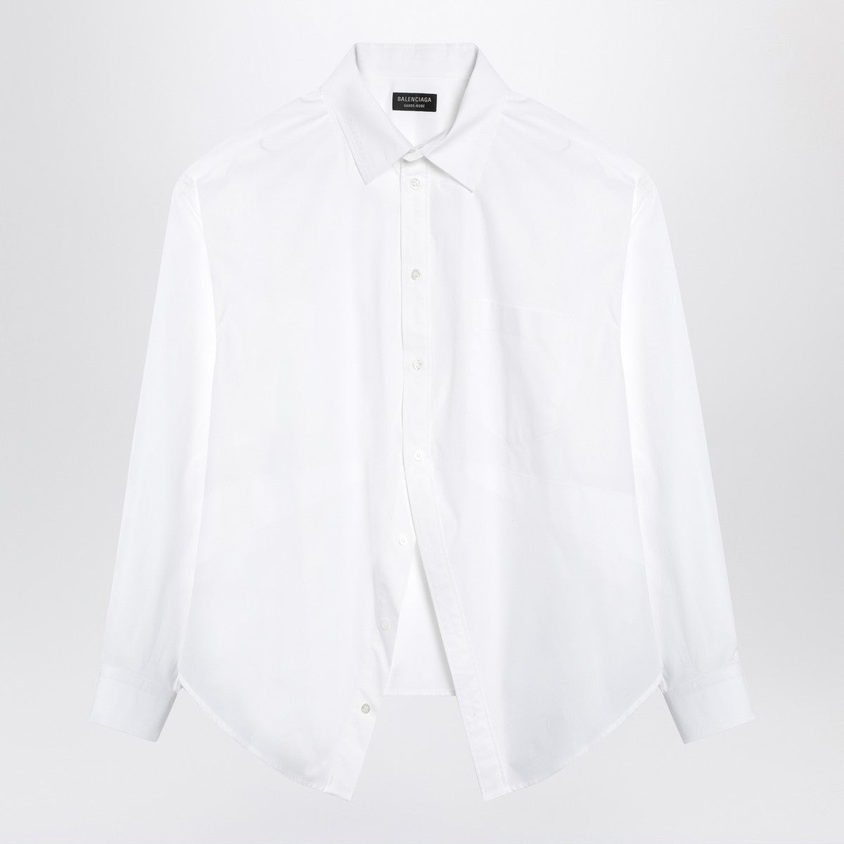 Balenciaga Asymmetrical white cotton shirt Balenciaga