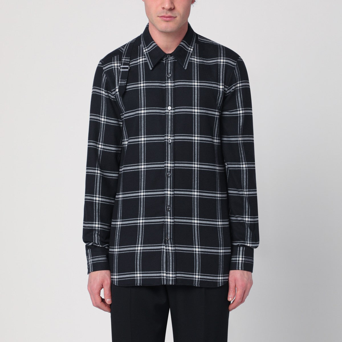 Alexander McQueen Cotton flannel checkered shirt Alexander Mcqueen