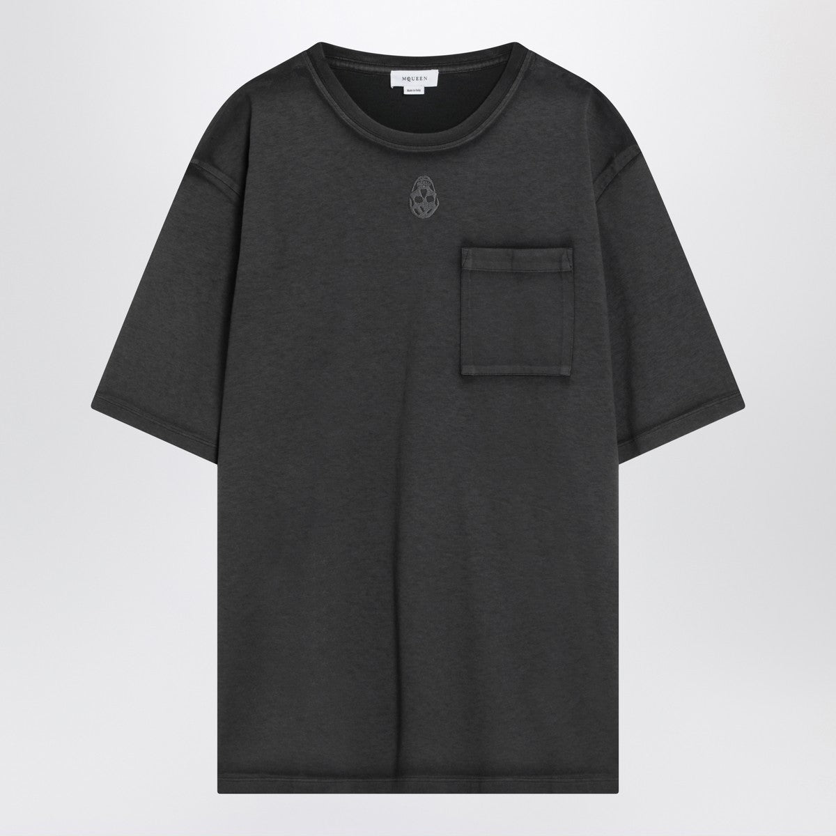 Alexander McQueen Faded black Skull T-shirt Alexander Mcqueen