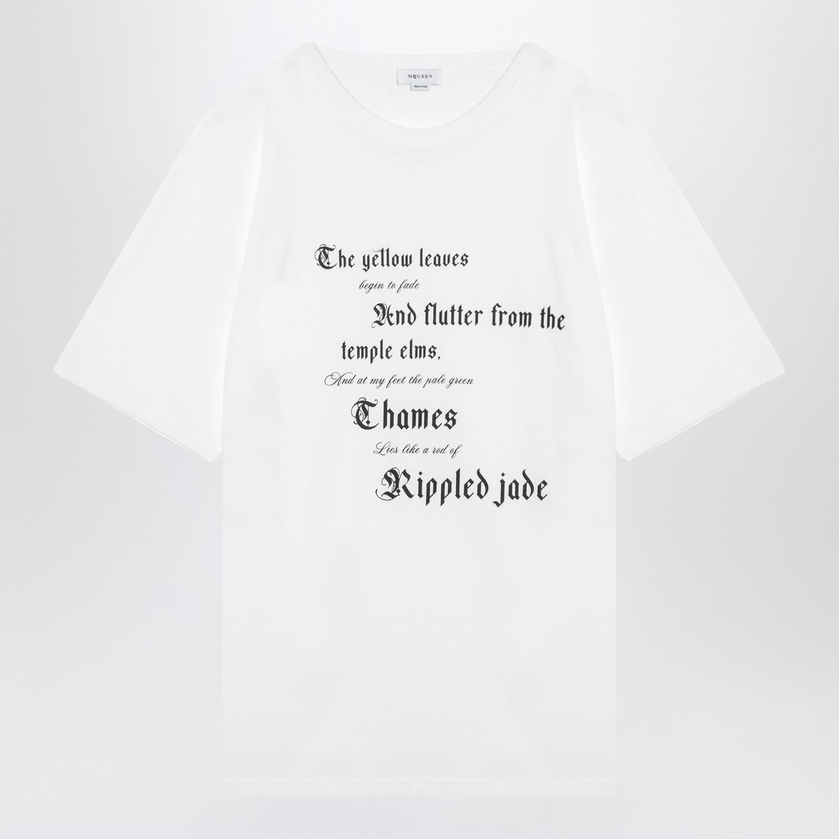 Alexander McQueen white cotton t-shirt Alexander Mcqueen
