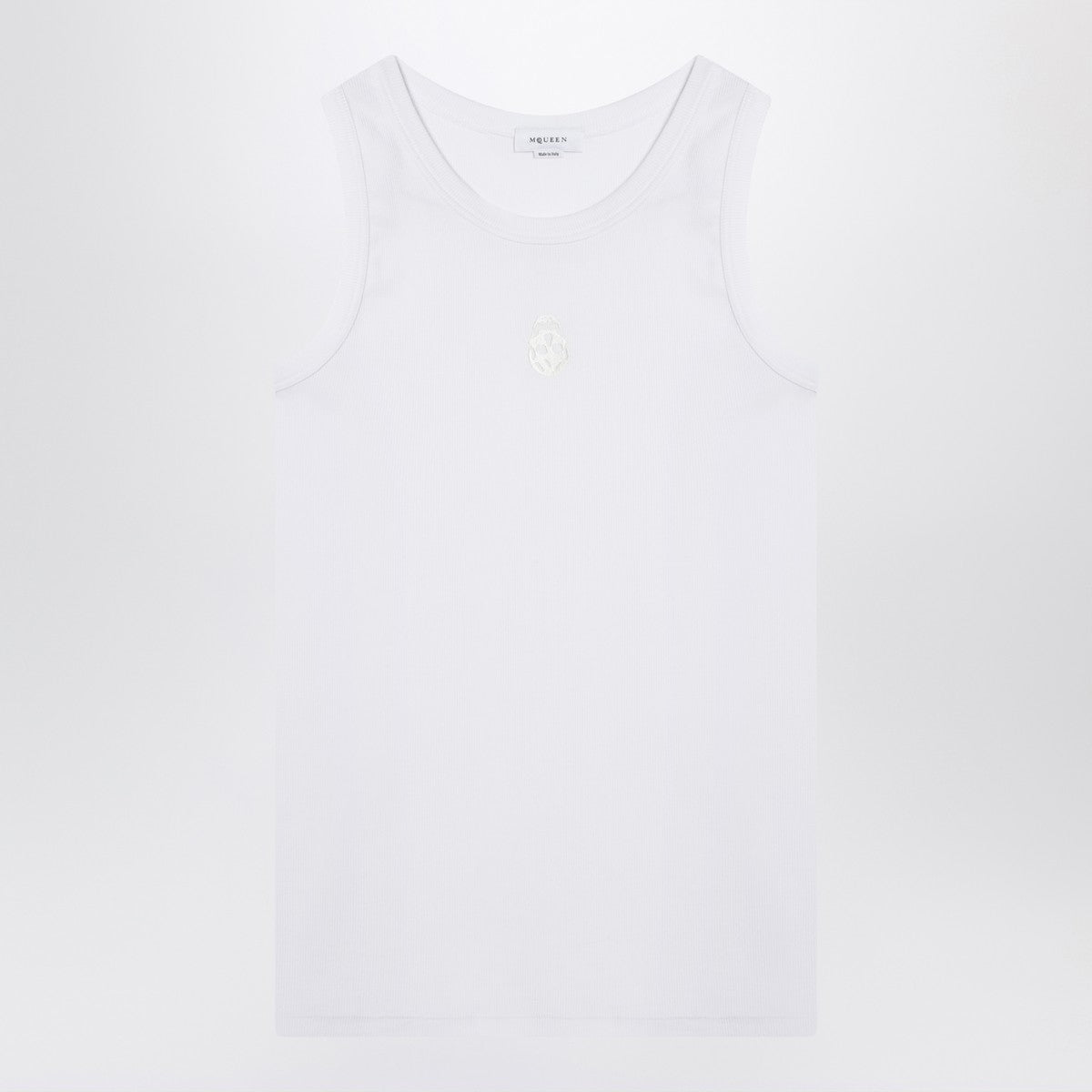 Alexander McQueen White cotton tank top Alexander Mcqueen