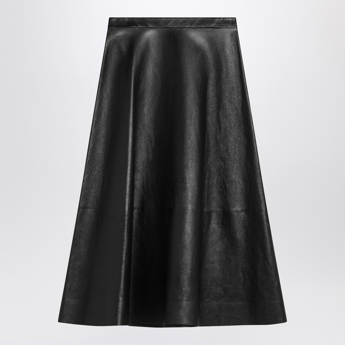 Balenciaga Black leather flared skirt Balenciaga