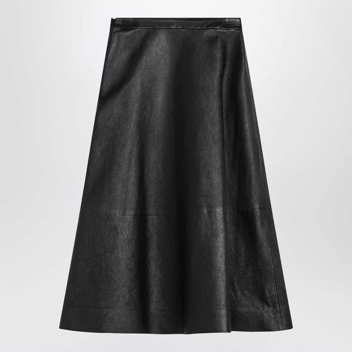 Balenciaga Black leather flared skirt Balenciaga