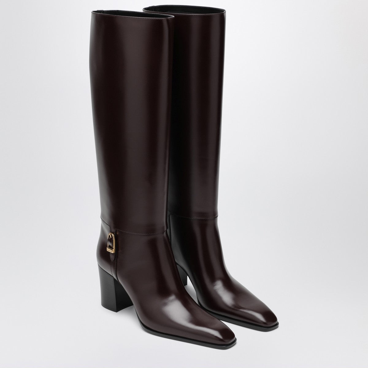 Saint Laurent Bordeaux Julia heeled boots Saint Laurent