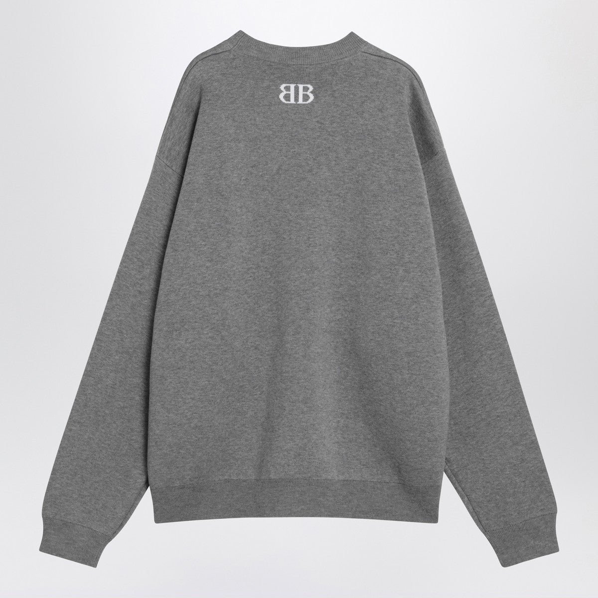 Balenciaga Grey cotton sweater with logo Balenciaga