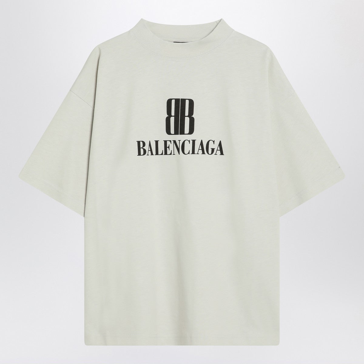 Balenciaga White Nano BB Medium Fit T-shirt Balenciaga