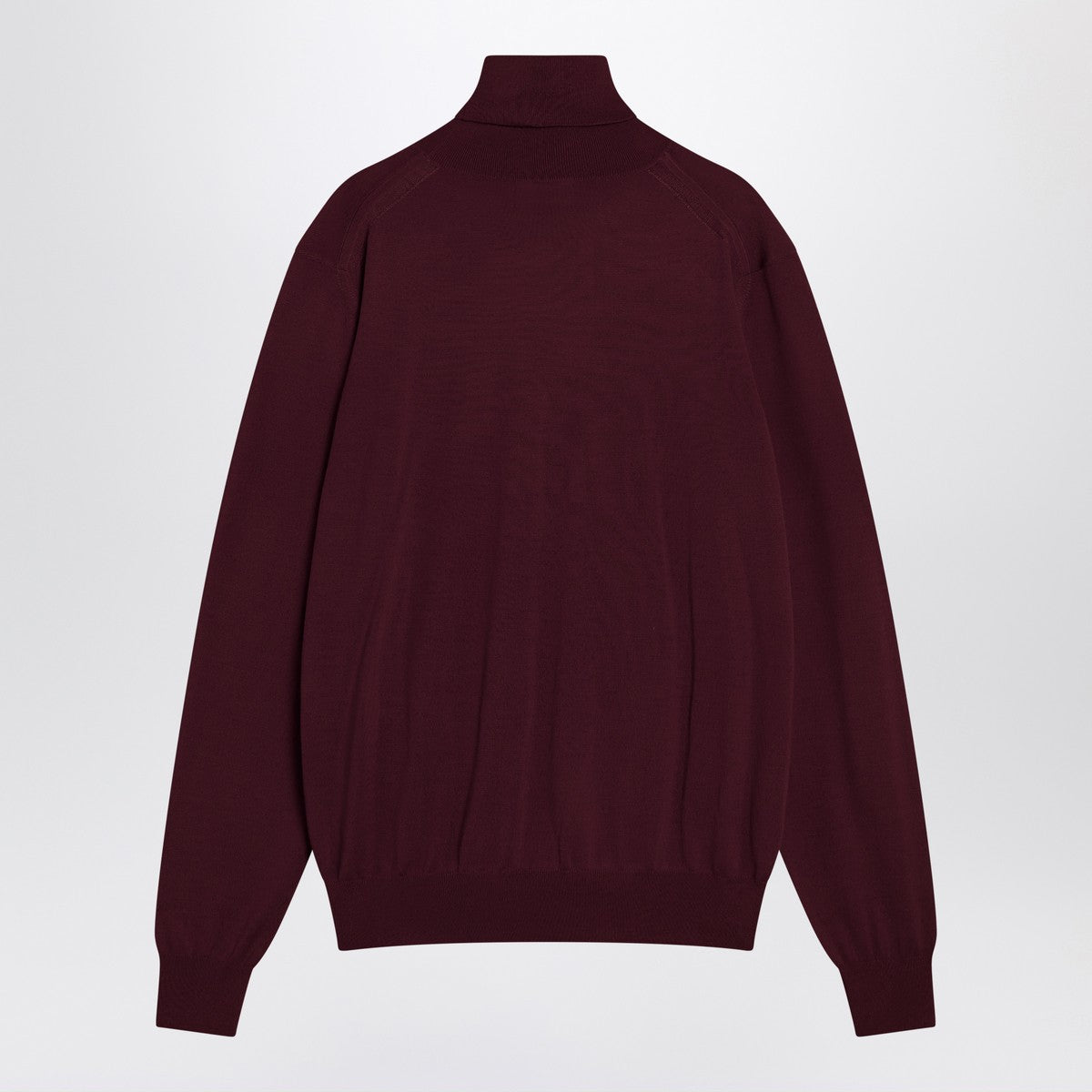 Saint Laurent Burgundy turtleneck sweater in wool Saint Laurent