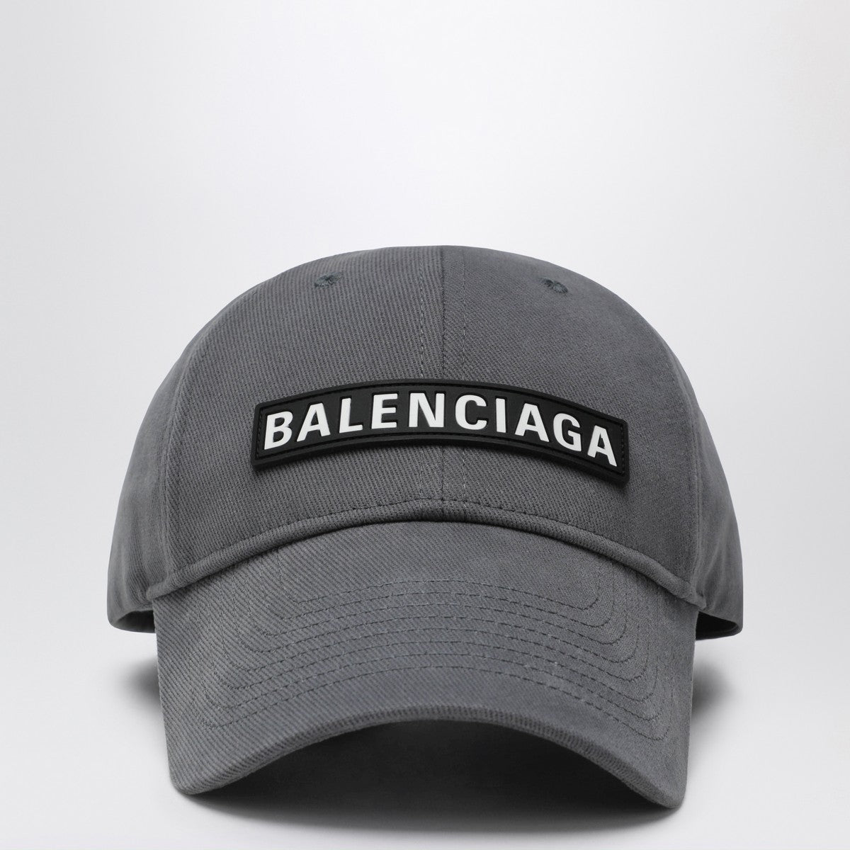 Balenciaga Grey cotton Patch baseball cap Balenciaga