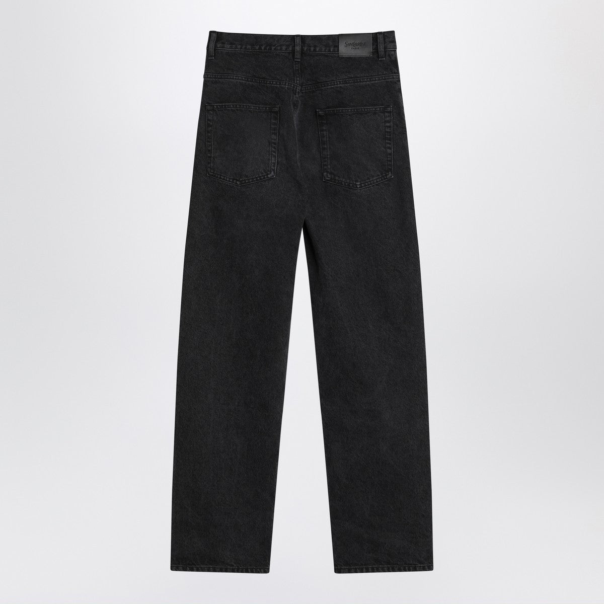 Saint Laurent Black Carrot-Fit jeans with a washed effect Saint Laurent