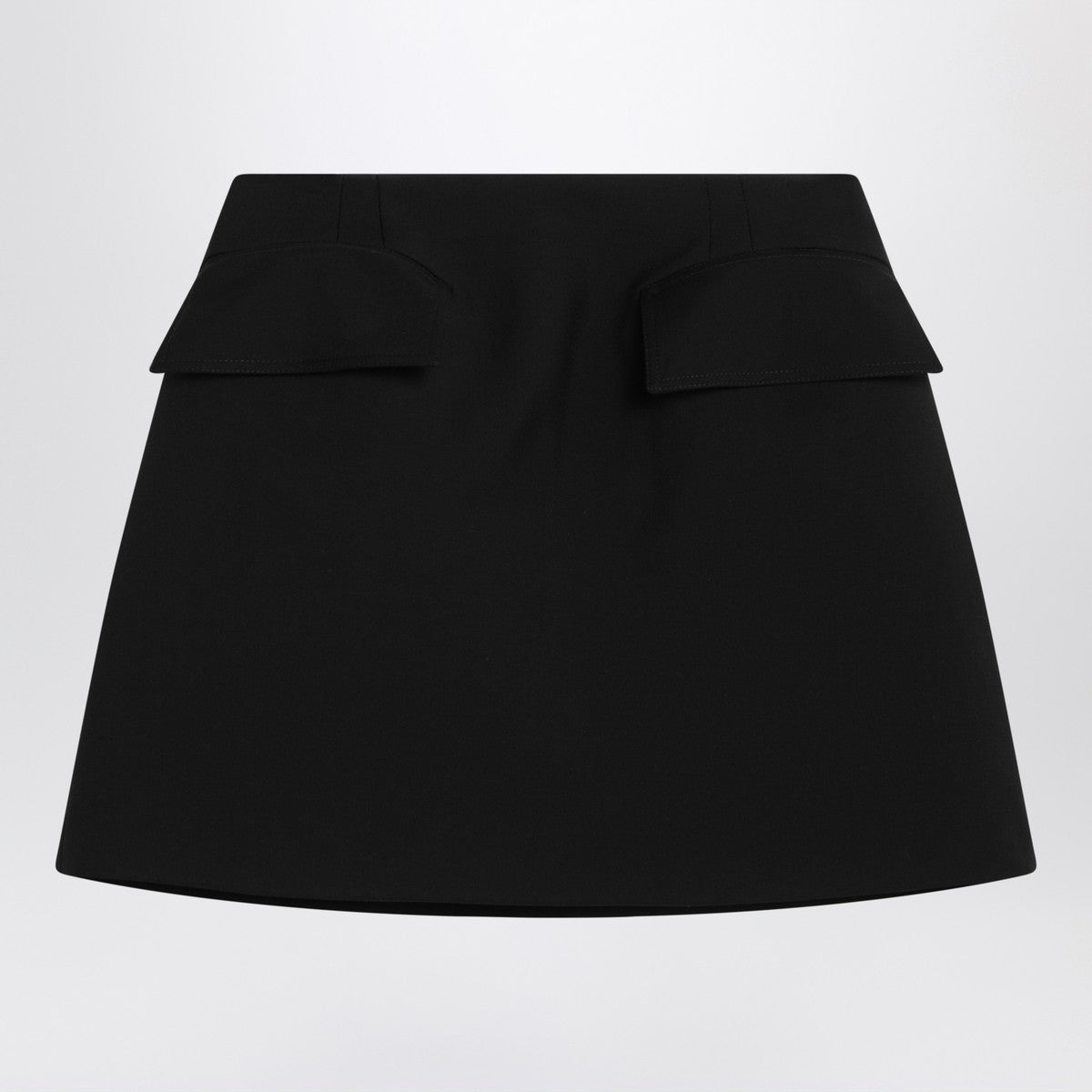 Alexander McQueen Black wool mini skirt Alexander Mcqueen
