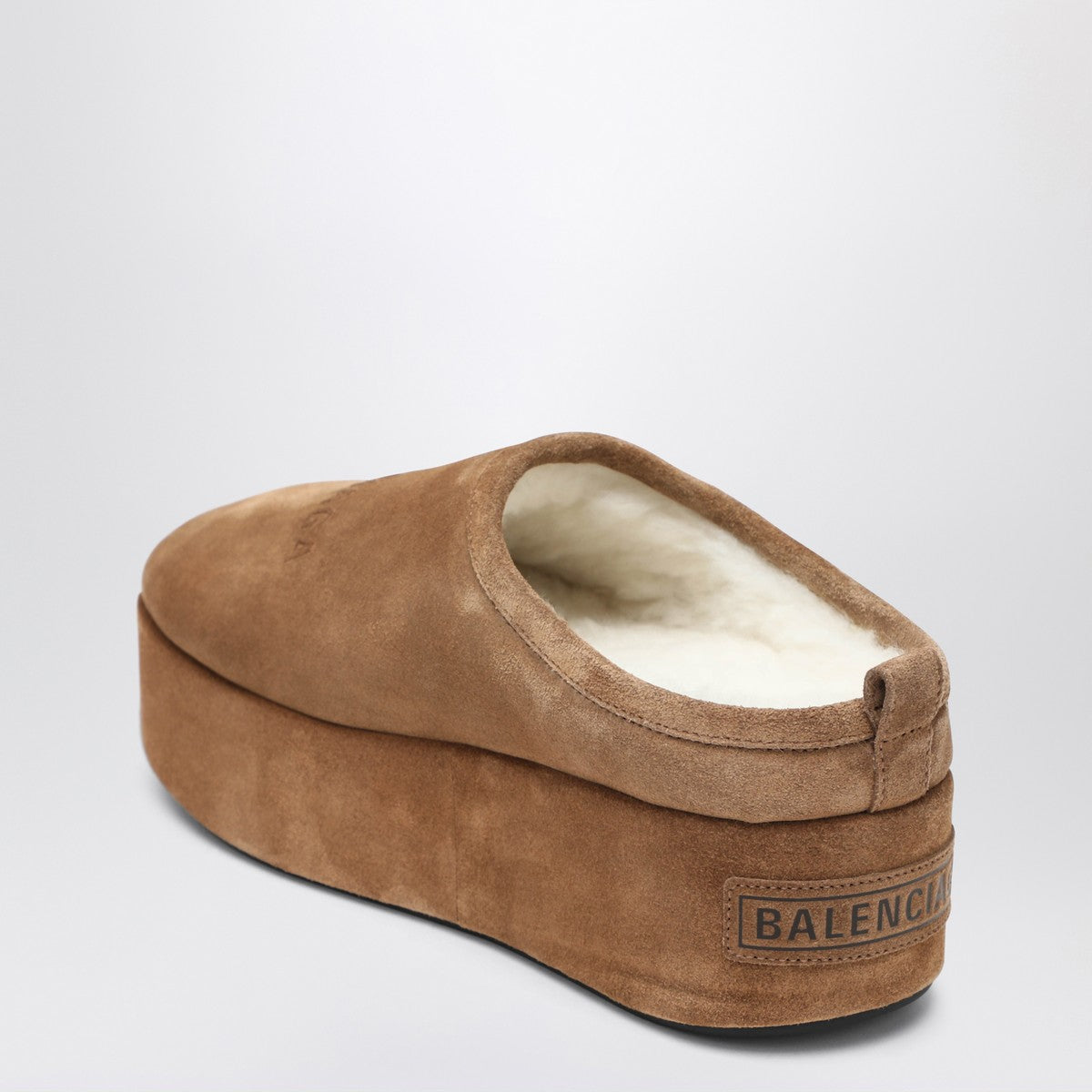 Balenciaga Alaska Soft brown platform clogs Balenciaga