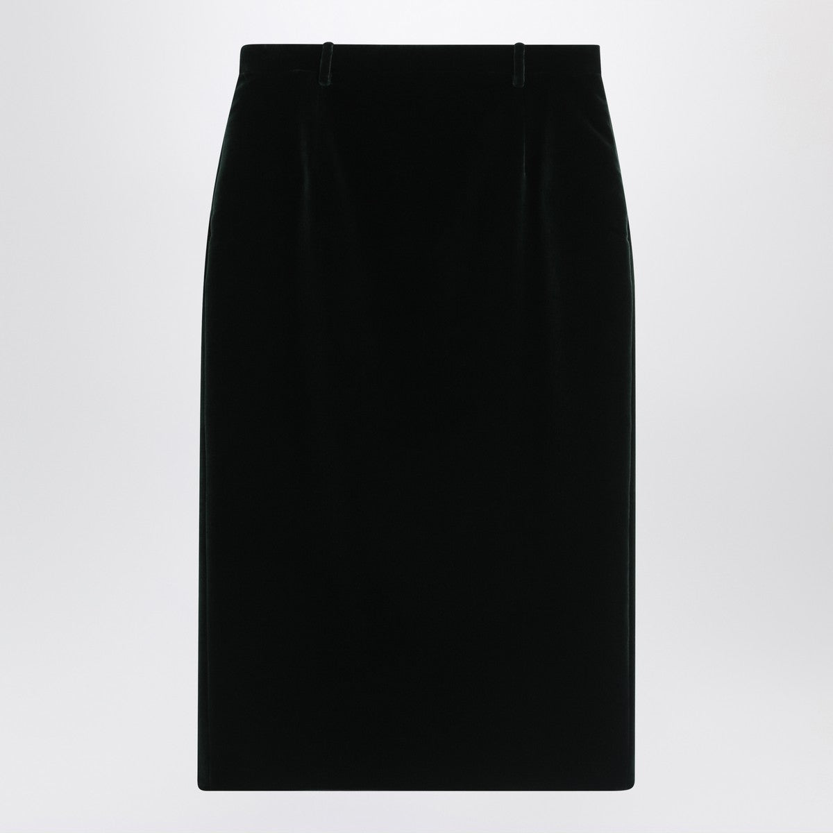 Saint Laurent Green velvet wrap midi skirt Saint Laurent