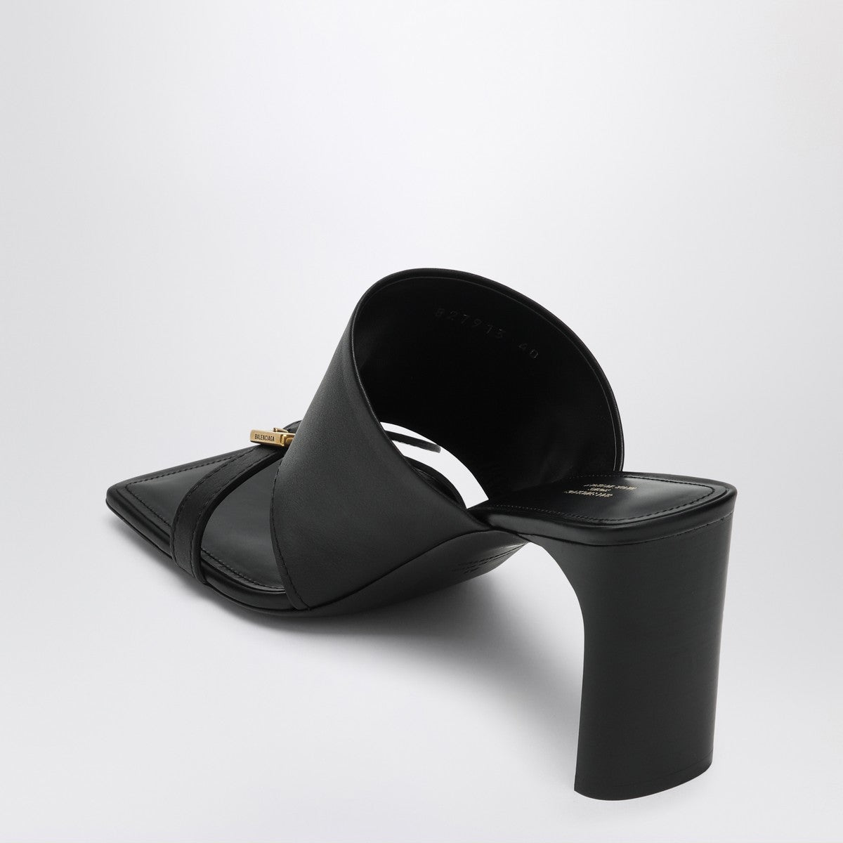 Balenciaga Black leather Bel Air sandals Balenciaga