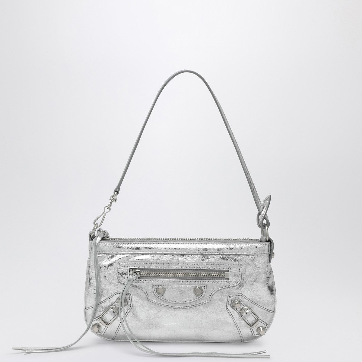 Balenciaga Silver metallic Le City shoulder pouch Balenciaga
