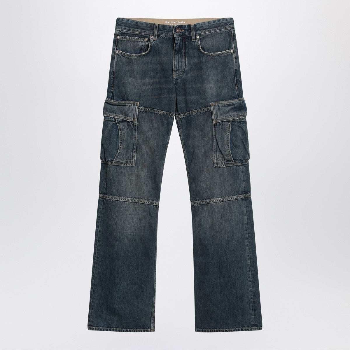 Balenciaga Blue Cargo Regular jeans with a faded effect Balenciaga