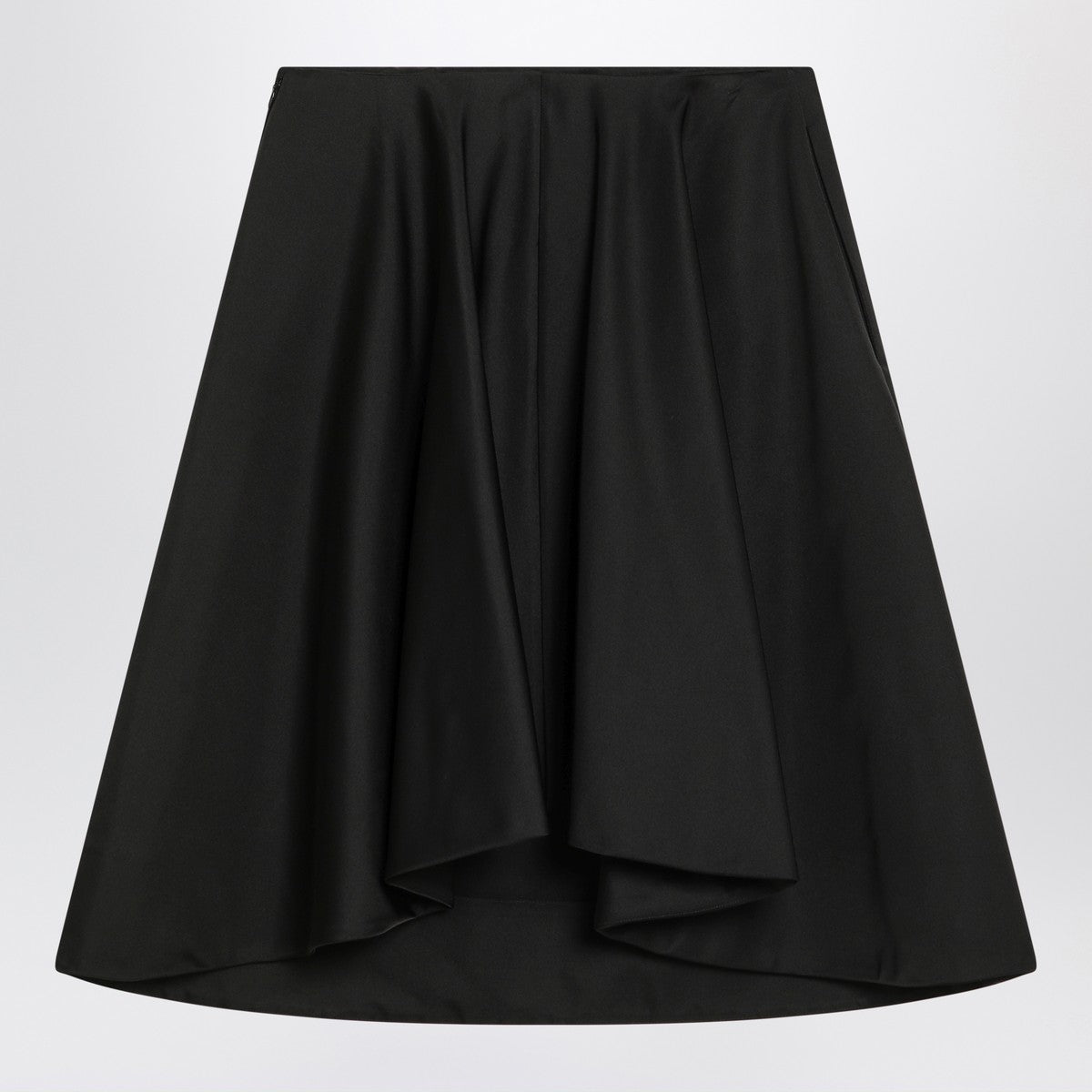 Alexander McQueen Flared black skirt in silk blend Alexander Mcqueen