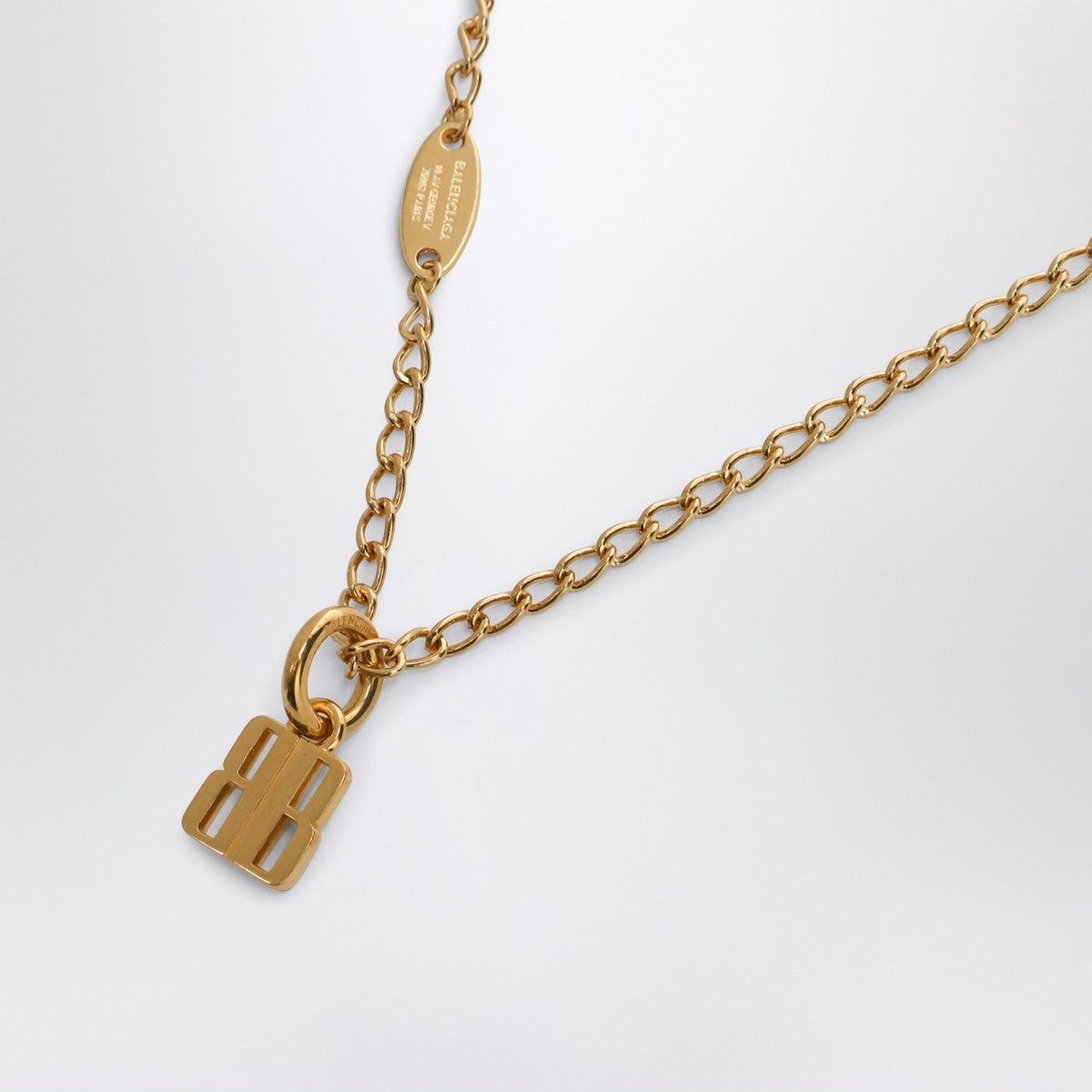 Balenciaga Nano necklace in gold brass Balenciaga