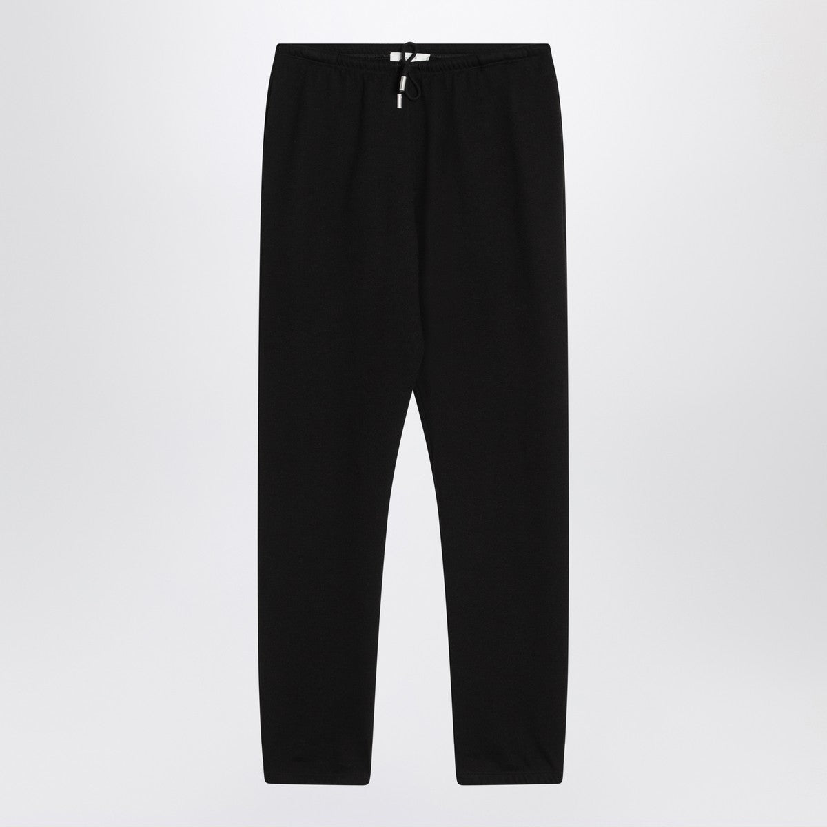 The Row Teo black cotton and cashmere trousers The Row