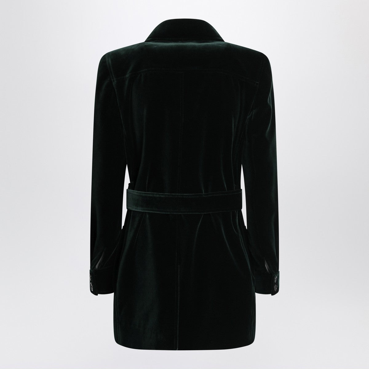 Saint Laurent Green velvet safari-style jacket Saint Laurent