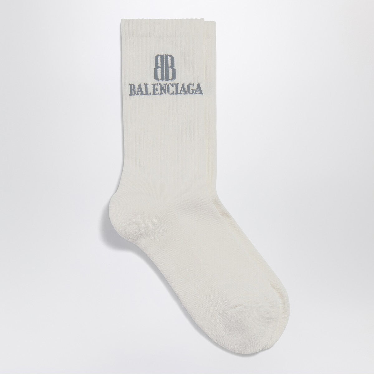 Balenciaga Nano BB socks in white cotton blend Balenciaga