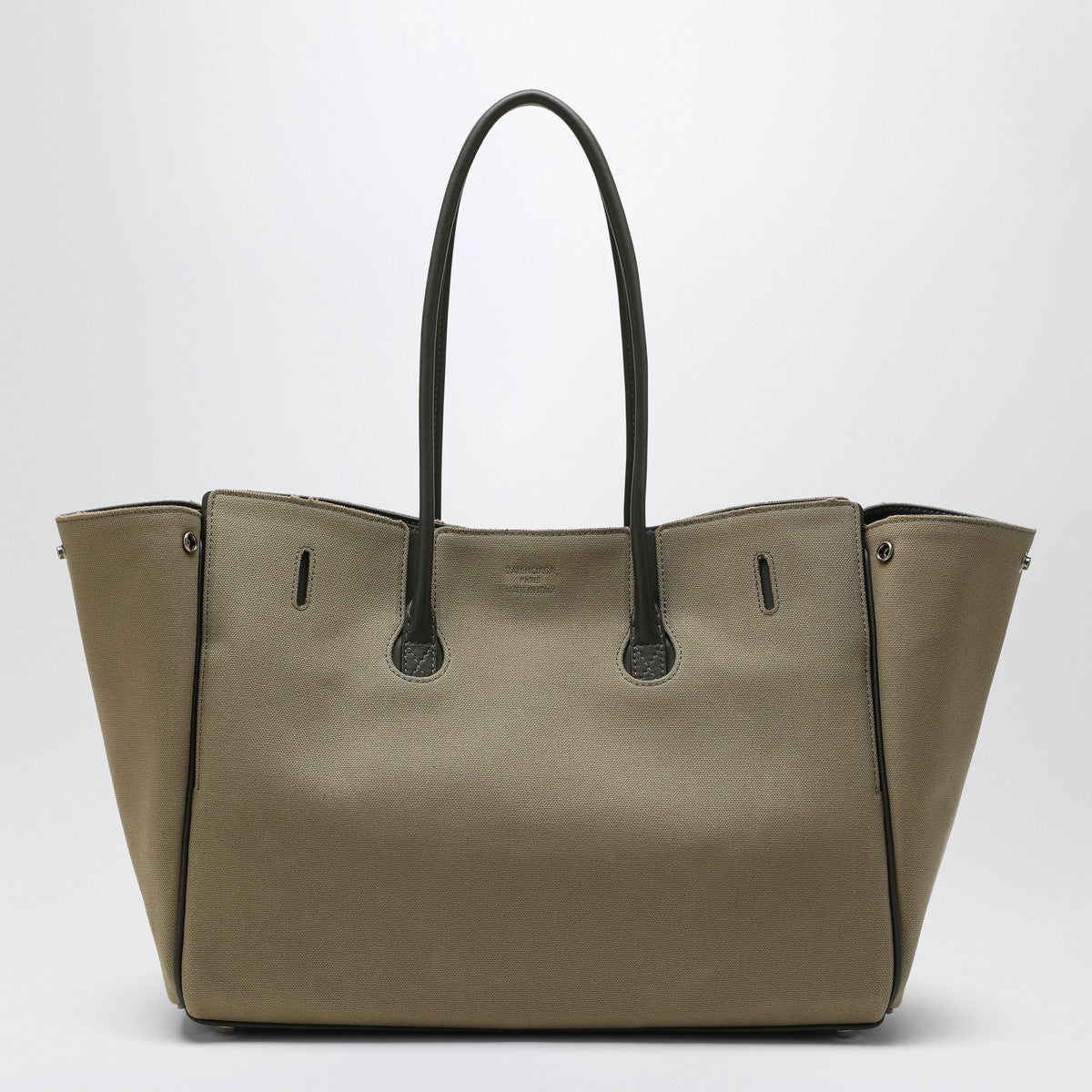 Balenciaga Carry All Bel Air Media bag in khaki canvas Balenciaga