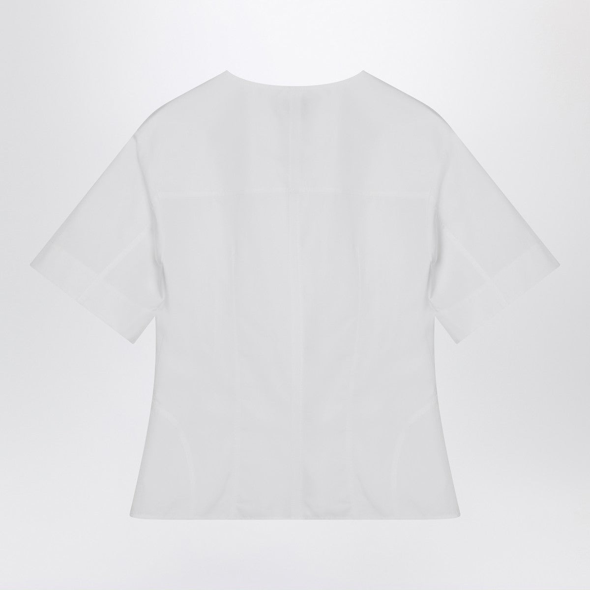 Alexander McQueen White corset shirt in poplin Alexander Mcqueen