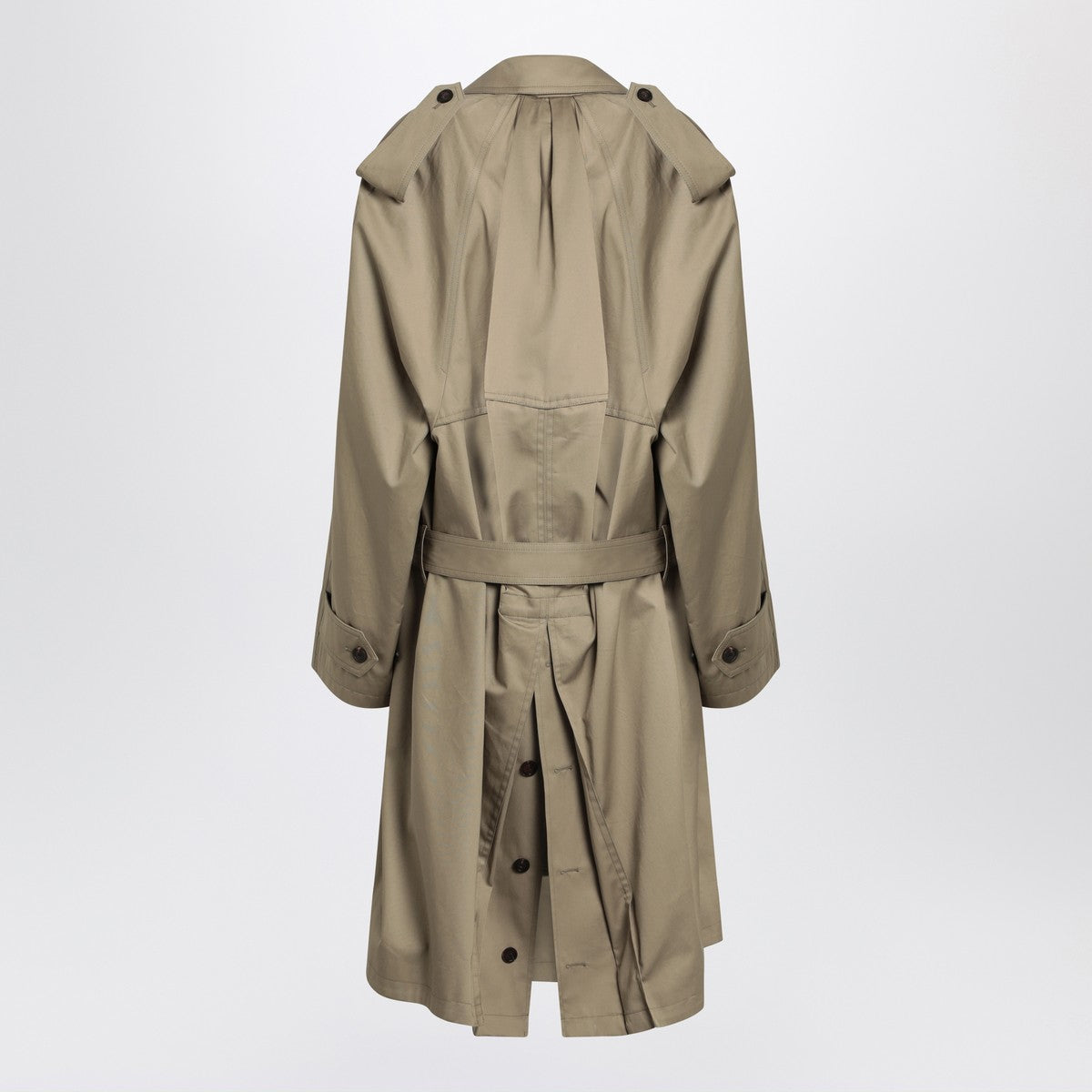 Balenciaga Beige double-breasted cotton trench coat Balenciaga