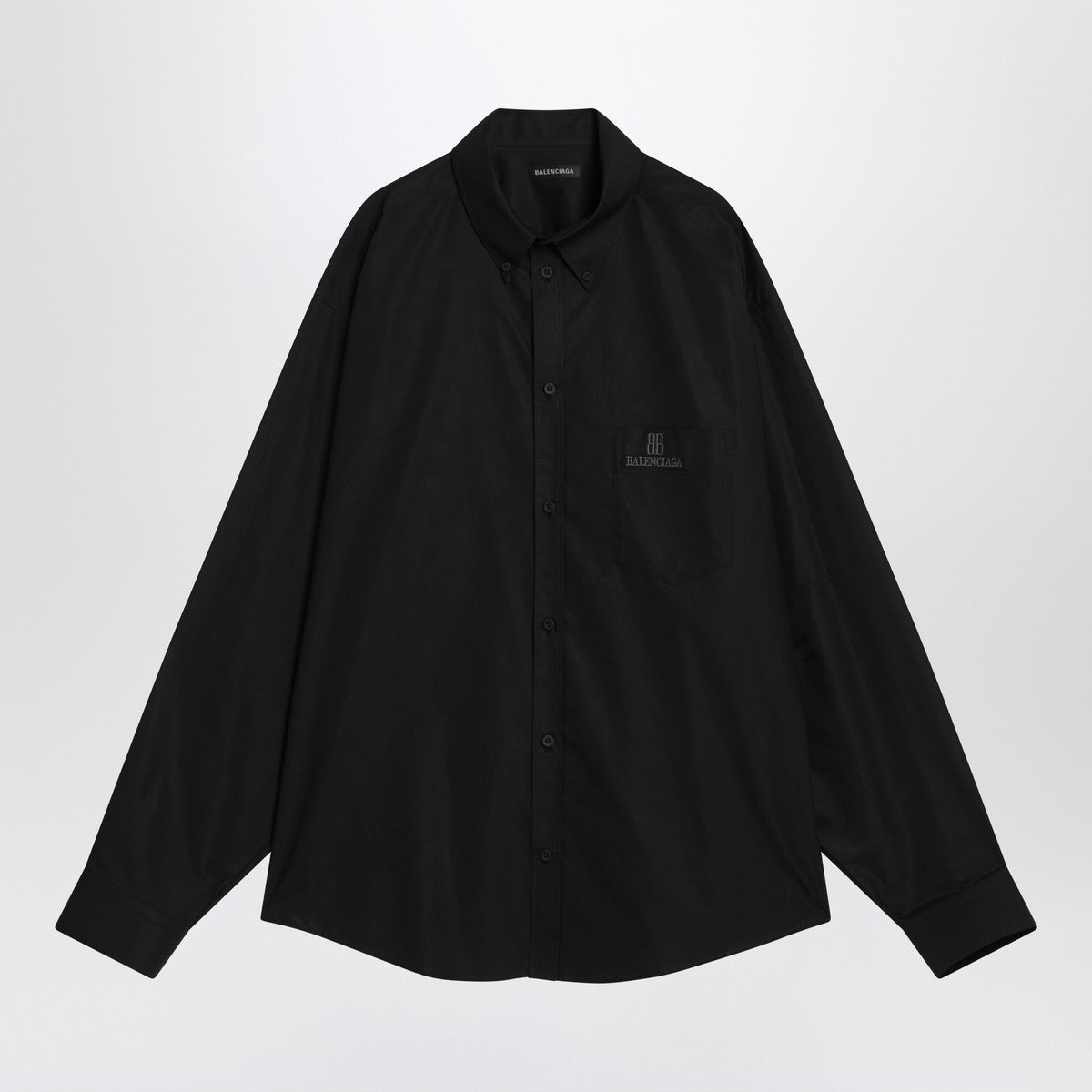 Balenciaga Black cotton shirt with logo Balenciaga