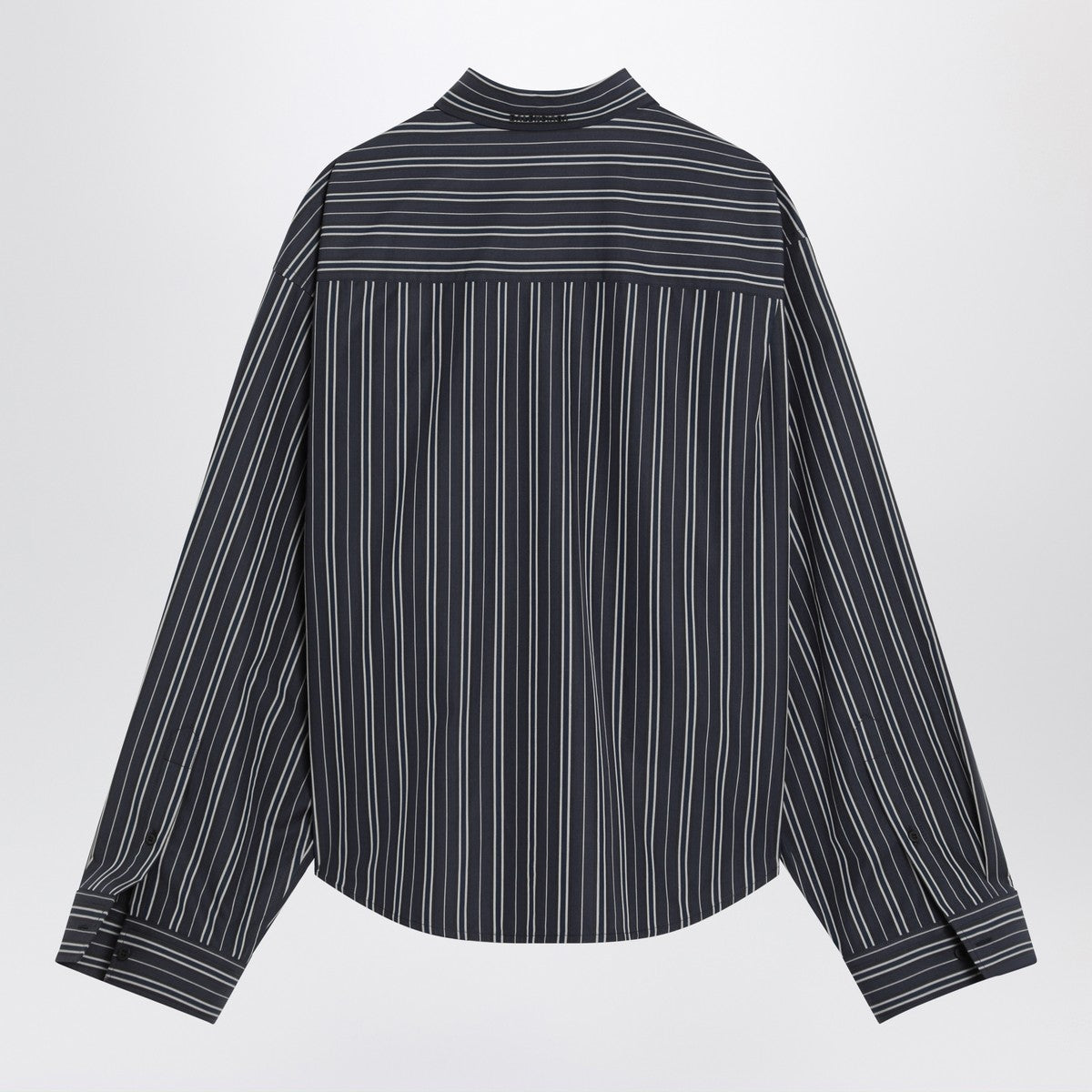 Balenciaga Navy blue striped cotton shirt Balenciaga